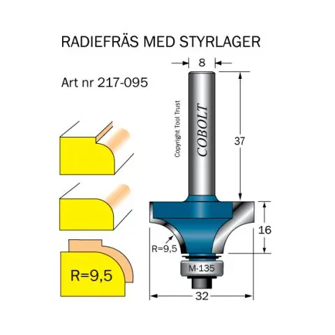 Premium Cobolt 217-095 Avrundningsfräs